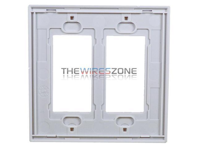 *NEW* Decorator 2-Gang Wall Plate Cover WHITE Decora Lexan Wallplates 50 pc