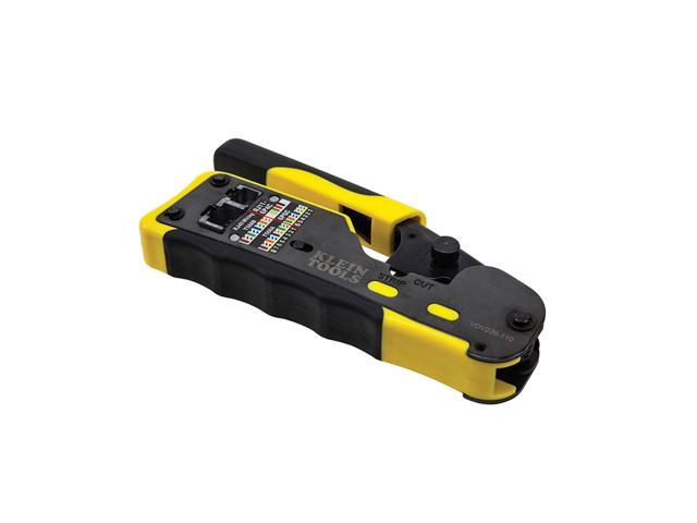 KLEIN TOOLS VDV226-110 6 3/32 in Ratchet Crimper CAT3, CAT6/6A - Newegg.com