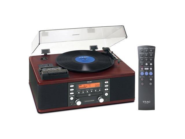 Teac LP-R550USB Wood Grain CD Recorder with Turntable/Cassette 