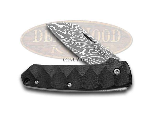 Boker Tree Brand G 10 And Titatium Cox Damascus 1 199 Slipjoint