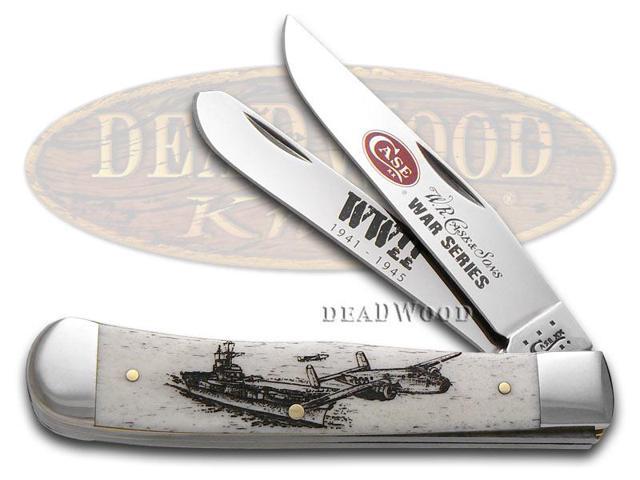 Case Xx Wwii Natural Bone Trapper Stainless Pocket Knife Knives - case xx wwii natural bone trapper stainless pocket knife knives