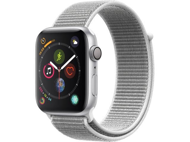 apple watch series 4 gps silver aluminium case with seashell sport loop