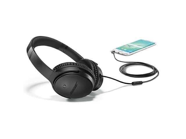 Bose Quiet Comfort 25 Acoustic Noise Cancelling Headphones Triple Black Ios Devices Newegg Com