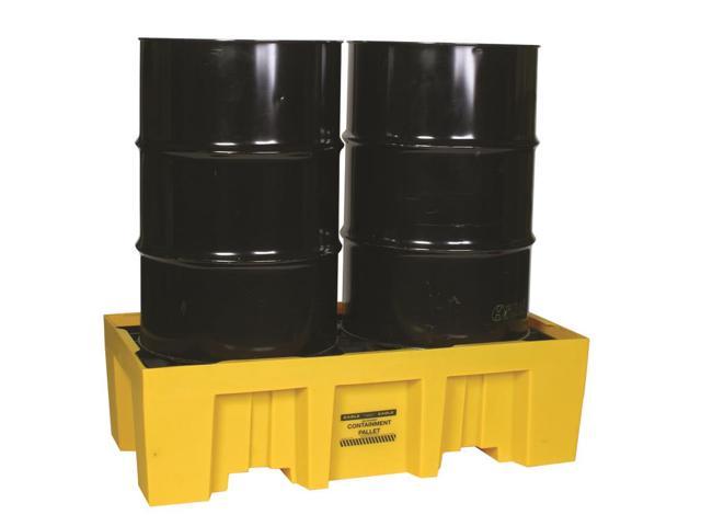 EAGLE MFG 1620 Drum Spill Containment Pallet, 66 gal Spill Capacity, 2 ...