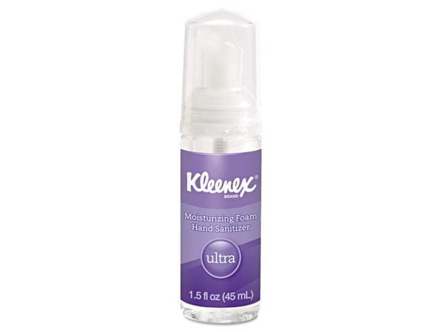 KLEENEX 34604 Ultra Moisturizing Foam Hand Sanitizer, 1.5 oz, Clear, 1 Each