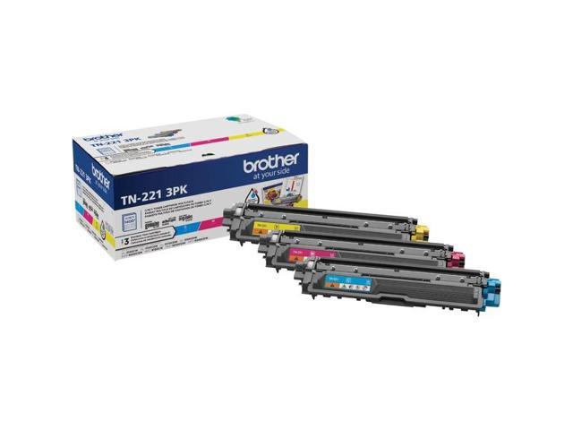 Photo 1 of Brother TN221 Standard Yield Color Toner Cartridge 3-Pack -- MAGENTA INK PACK OPEN