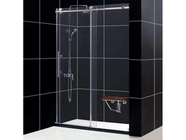 Dreamline Enigma X 56 To 60 Fully Frameless Sliding Shower Door Newegg Com