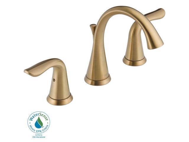 Delta 3538-CZMPU-DST Lahara 2-Handle Widespread Bathroom Faucet champagne bronze