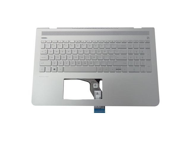 HP Pavilion 15-CC 15T-CC 15CD Silver Palmrest w Backlit US Keyboard 926858-001