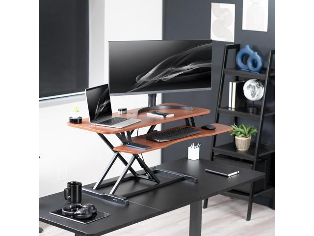 VIVO Black Electric Dual Motor Stand Up Desk Frame / Sit Stand Height ...