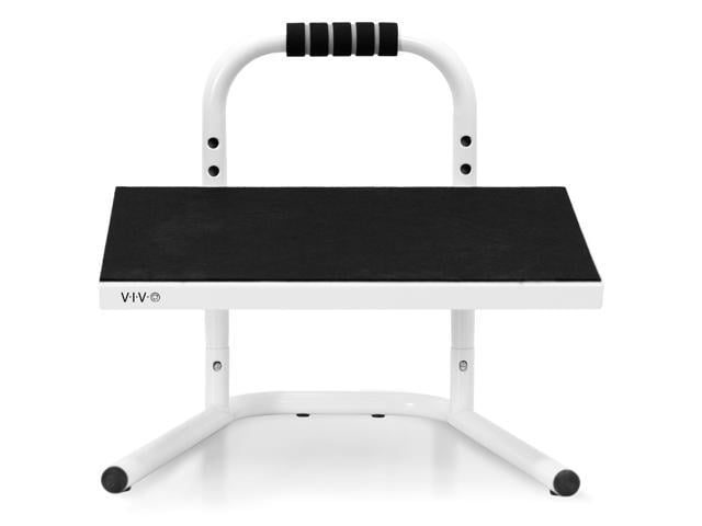 VIVO White Ergonomic Height Adjustable Standing Foot Rest Relief ...