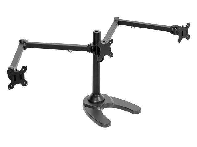 VIVO Triple Monitor Free Standing Desk Mount | Heavy Duty Fully ...