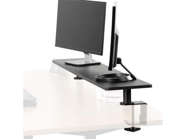 VIVO Black 46" Clamp-on Ergonomic Desk Shelf | Extra Large Monitor Laptop Riser Desk Organizer (STAND-SHELF46B)