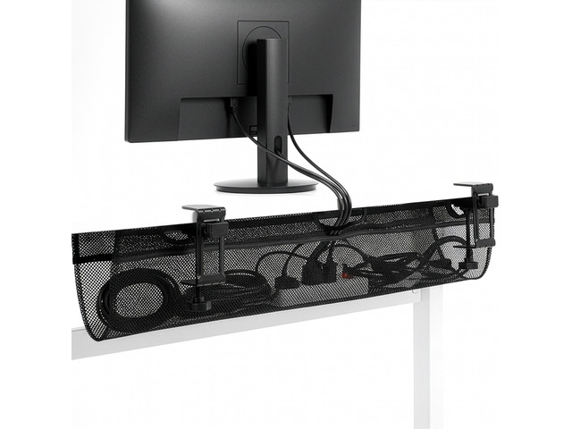 Vivo Black Clamp-on Under Desk Cable Net
