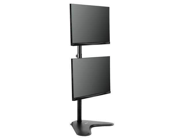 Vivo Dual Lcd Monitor Desk Stand Mount Free Standing Holds Vertical Vivo Dual Lcd Monitor Desk Stand Mount Free Standing Holds Vertical 2 Screens Up