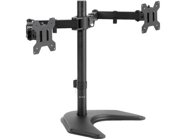 Vivo Dual Monitor Free Standing Desk Mount Stand Heavy Duty Fully Vivo Dual Monitor Articulating Desk Stand Mount Adjule Fits Screens Upto 27