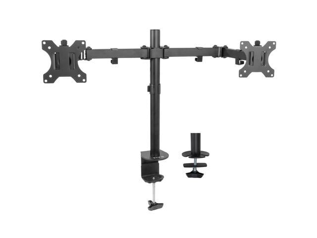 Vivo Full Motion Dual Vesa Monitor Desk Mount Double Arm Joint