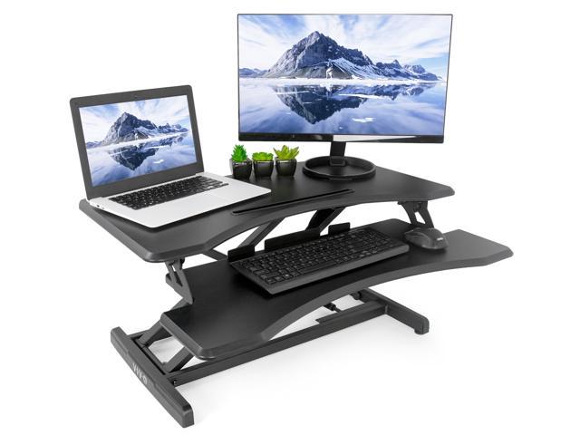 Vivo Small Height Adjustable Standing Desk Workstation Monitor