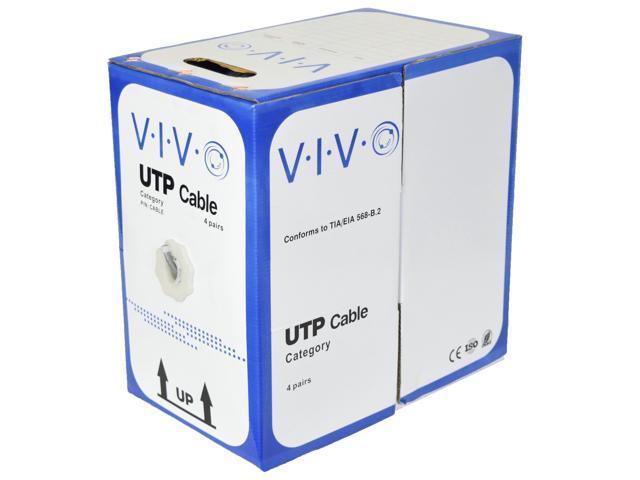 VIVO 500 Ft Bulk Cat5e LAN Ethernet Cable / Wire UTP Pull Box 500ft Cat ...