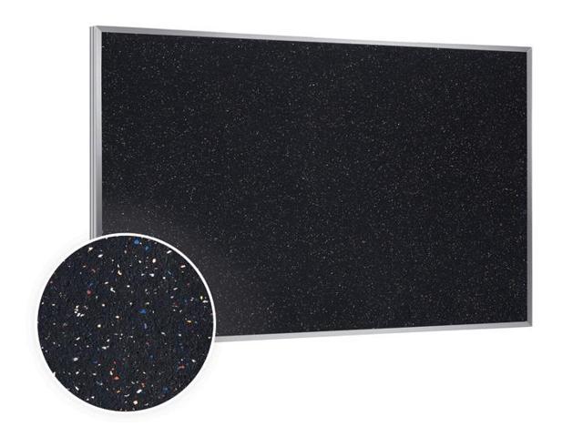 48.5" x 96.5" Aluminum Frame Recycled Rubber Bulletin Board - Confetti