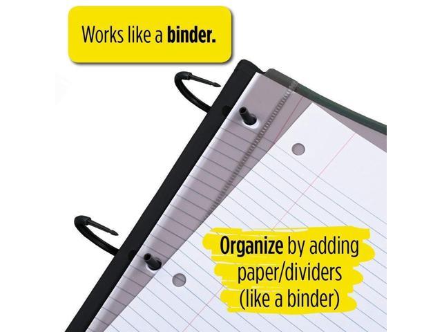 1 Inch Binder Flex Hybrid NoteBinder Blue Notebook and Binder All-in-One 