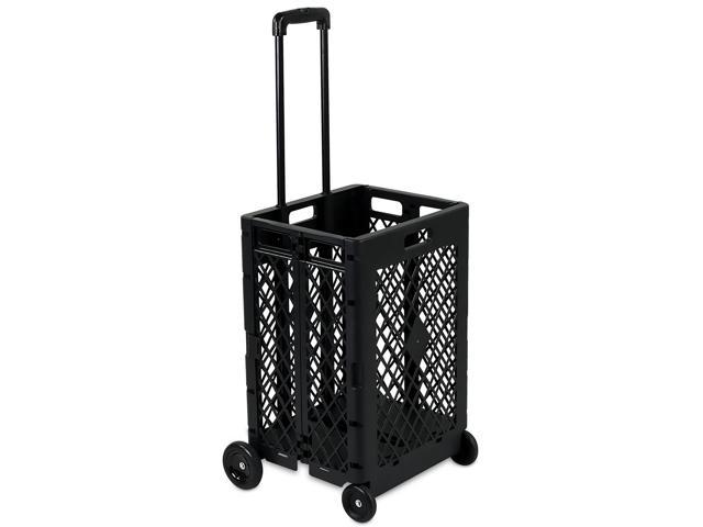 Photo 1 of Mount-It! Mesh Rolling Utility Cart Folding And Collapsible Hand Crate On Wheels /55LB Weight Capacity