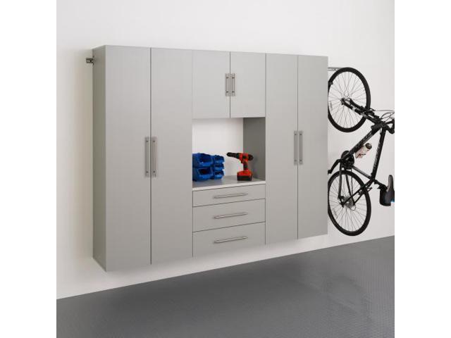 Prepac Hangups Garage 90 Inch Storage Cabinet Set G Four Piece In