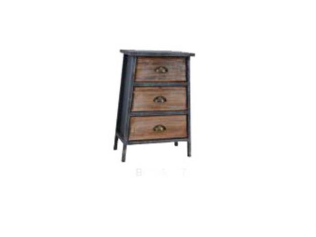 Photo 1 of 4D Concepts Urban Collection 4 Drawer Chest, Black & Grey