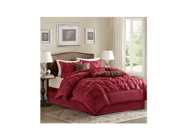 Madison Park Mp10 1329 Laurel 7 Piece Comforter Set Grey King