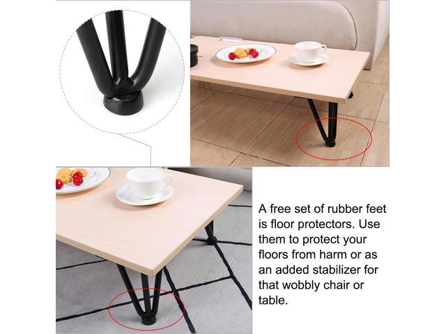 12inches Hairpin Legs Iron Furniture Coffee Table Leg 1 2 Inch Diameter With Rubber Floor Protectors For Home Diy Replacement Set Of 4 Black Newegg Com - Rubber Feet For Coffee Table 12inches Hairpin Legs Iron Furniture Coffee Table Leg 1 2 Inch Diameter With Rubber Floor Protectors For Home Diy Replacement Set Of 4 Black Newegg Com - Rubber Feet For Coffee Table