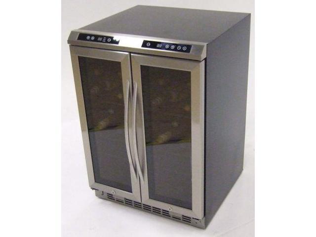 Avanti Wcv38dz Dual Zone Side By Side Wine Chiller Black Cabinet