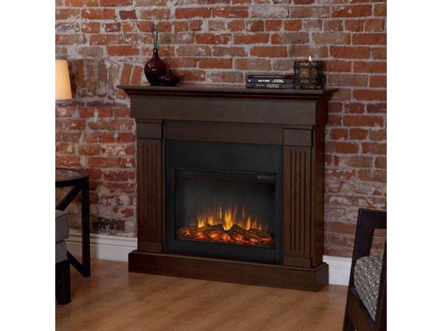 Real Flame Crawford Slim Line Electric Fireplace In Chestnut Oak