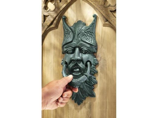 Castle Gladstone Gothic Greenman Cast Iron Door Knocker Newegg Com