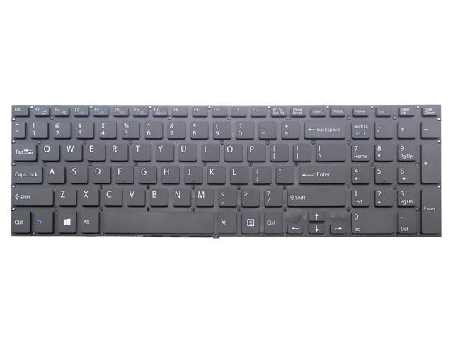 ORIGINAL New US Black keyboard No frame For Sony S14208001302 AEHK9U001103A