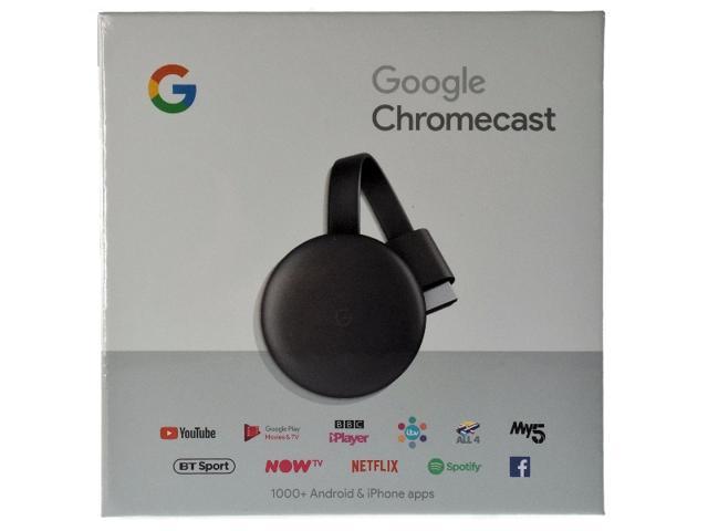 Brand New Google Chromecast Charcoal Latest Model HD Streaming Media Player