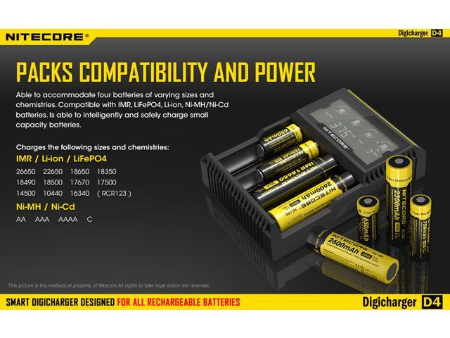 Batteries Not Includ 18650 Battery Charger 8 Bay for Rechargeable Batteries and Universal Smart Battery Charger for 18650 26650 14500 16340 18500 10440 18350 17670 AAA AA Li-Ion Intellicharge Charger