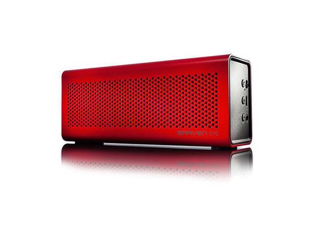 Braven 570 Speaker System - 6 W RMS - Wireless Speaker(s) - Red