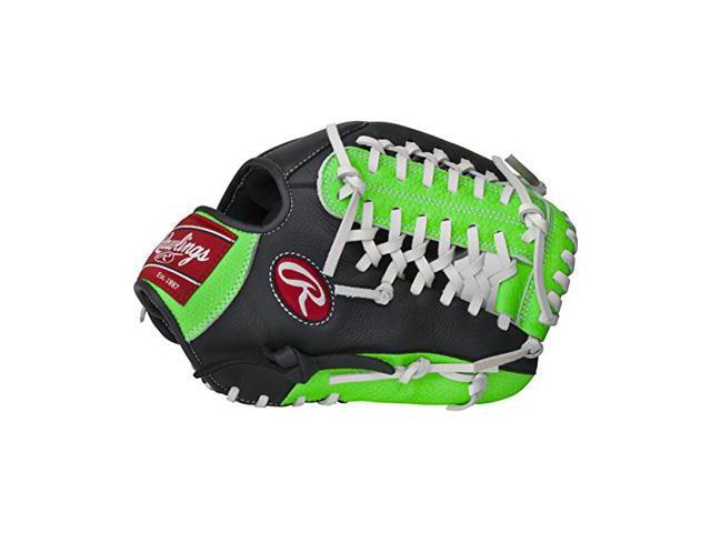 Custom Rawlings 11.5” I-Web Zebra Shell Neon Yellow –