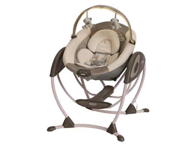 Graco Glider Petite Lx Baby Infant Swing With Mobile Toys Peyton 1843904 Newegg Com