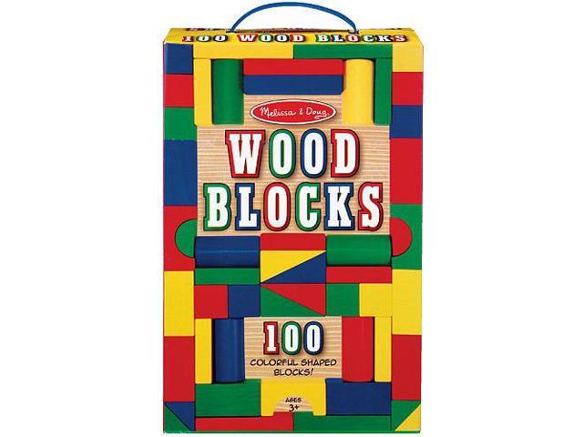 melissa & doug 100 wooden blocks