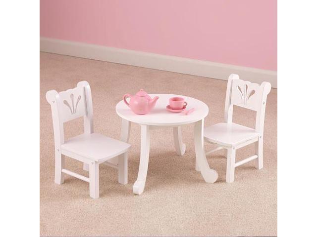 kidkraft lil doll table and chair set