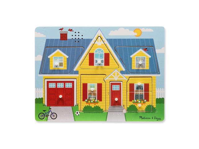 Photo 1 of Melissa & Doug Around the House Sound Puzzle - Wooden Peg Puzzle 8 pieces
Age 2+