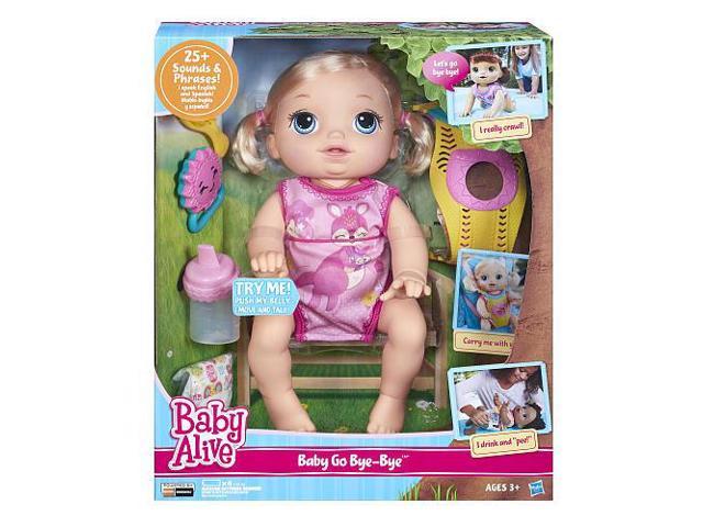 Baby Go Bye Bye Toys Dolls Girls Kids Collectible Gift Play Pretend Blonde NEW 