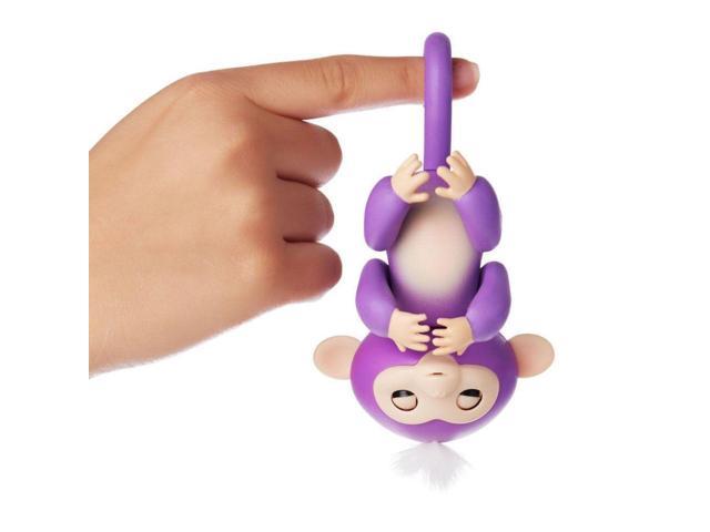 100% Authentic Toy WowWee FINGERLINGS Mia Baby Monkey Interactive Toy Purple 