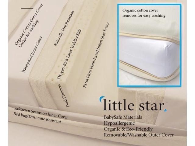 moonlight slumber little star dual sided crib mattress