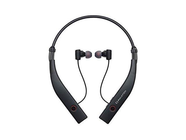 Phiaton BT 100 NC Neckband Wireless Qualcomm Bluetooth Noise Cancelling Earbuds - MultiPoint Connect, Everplay-X Tether Cable