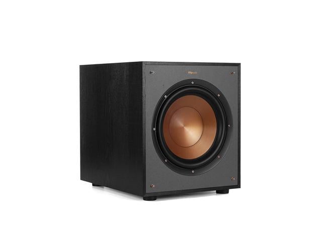 Klipsch R 100sw 10 Front Firing Spun Copper Subwoofer Black Single Newegg Com