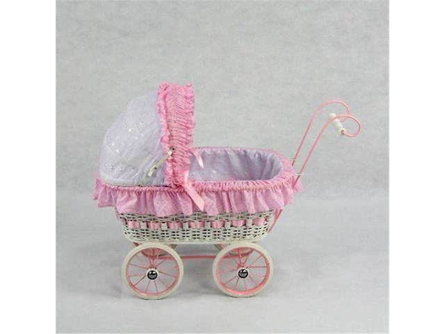 wicker doll buggy