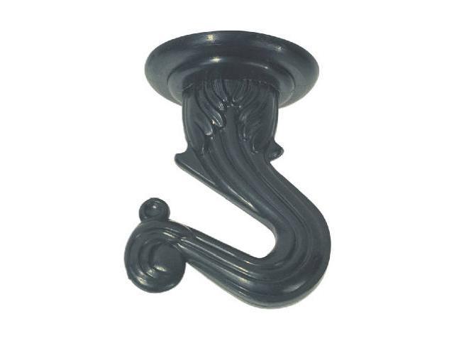 Satco 90452 Black Double Swag Hook Kit Lamp Hooks Ceiling Wall Set