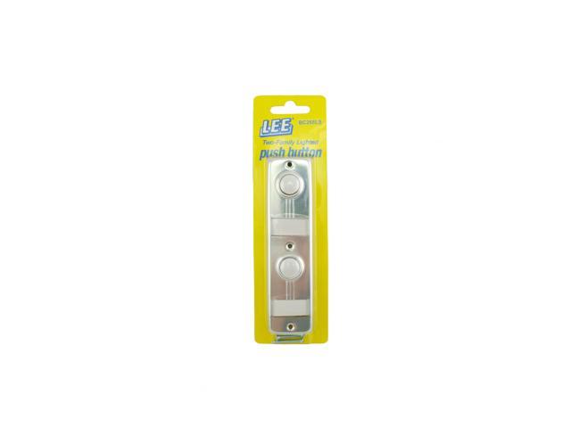 Lee Electric, BC268LS, Silver, Wired Double Lighted Push ...